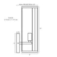 thumbnail image 7 of Kira Home Cypress 12" Modern Rustic Wall Sconce/Wall Light + Amber Tinted Cylinder Glass Shade, Oil Rubbed Bronze Finish, 7 of 7