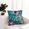 thumbnail image 6 of Pofeuu Watercolor Mandala Print Double-sided plush pillowcase Square Throw Pillow Covers Pillows Cover for Living Room Bedroom Sofa Couch Cushion Cover（No pillow core）-24"x24", 6 of 7
