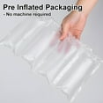 thumbnail image 2 of 170 count 4x8in prefilled air pillows for package void filling. Eco-friendly cushioning stuffer for shipping and packaging to peanuts, foam, and paper, 2 of 8