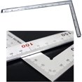 thumbnail image 2 of Regla de Metal de 500mm, Regla de medición cuadrada de acero inoxidable, regla de ángulo doble en forma de L para herramientas de costura de cuero hechas a mano Diy, 1 ud., 2 of 5