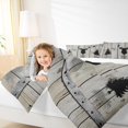 thumbnail image 4 of Manfei Jungle Wildlife Deer Bedding Comforter Set,Country Farmhouse Lodge Twin Comforter Sets,Old Barn Door Bedding Set For Kids,Breathable Home Decor,2-Piece, 4 of 8