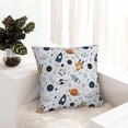 thumbnail image 6 of Yiaed Cartoon Planets Print Pillow Covers Super Soft Decorative Square Throw Pillow Covers Case Cushion Covers for Sofa Couch Bedroom Car Decor（No pillow core）-18"x18", 6 of 7