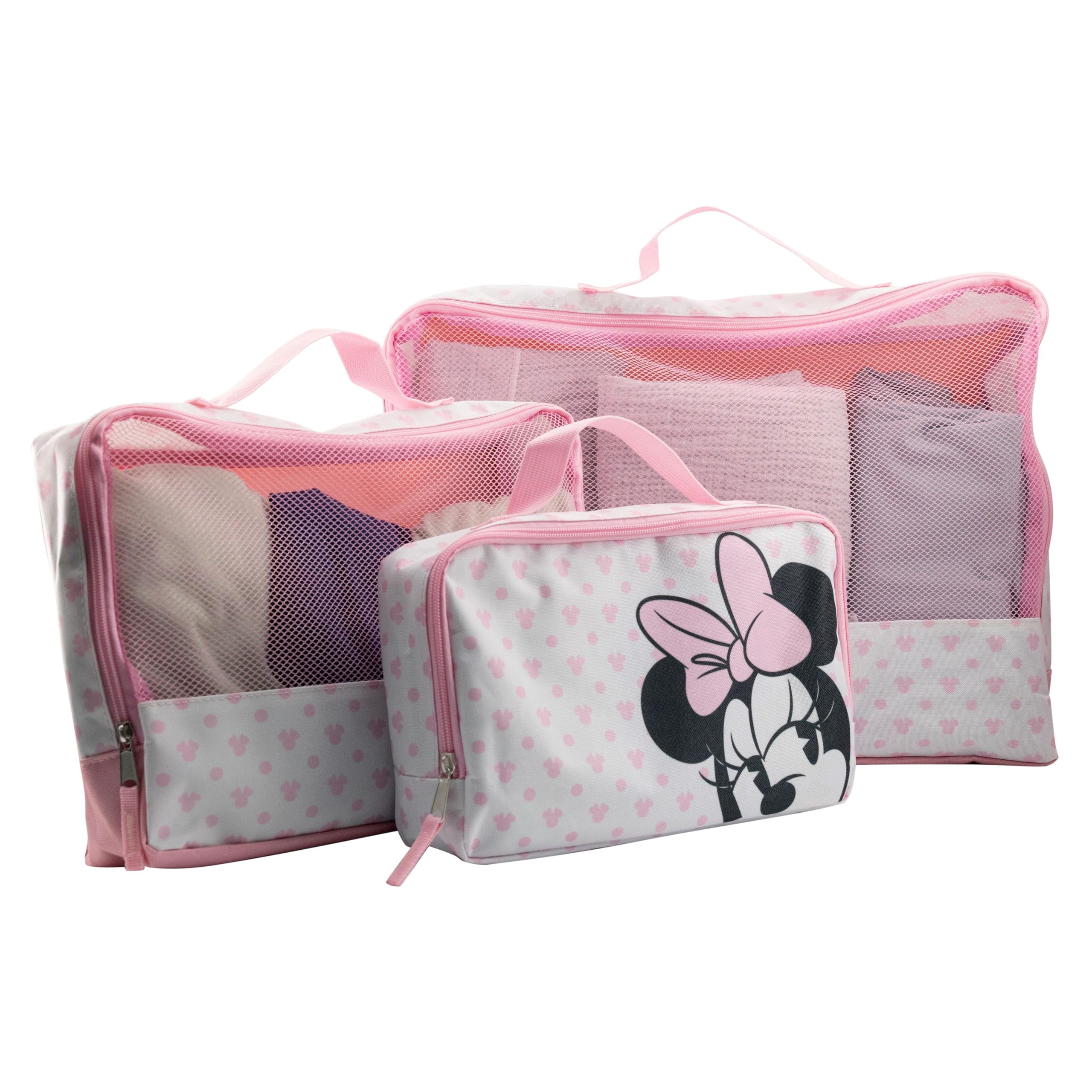Disney Minnie Mouse Packing Cubes for Travel  Minnie Mouse Travel Accessories Travel Bags Luggage Organizer for Girls, Boys, Unisex  Minnie Kid Travel Size Travel Cubes for Packing