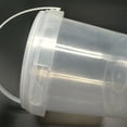 thumbnail image 2 of EeaseMX Cubo de plástico transparente de 2 l para almacenamiento de helados domésticos, redondo, con tapa., 2 of 7