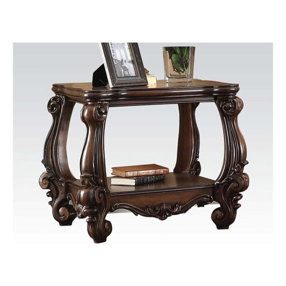 ACM-82121 - ACME Versailles End Table, Cherry Oak