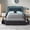 Black, variant on E-Ser Twin Size Bed Frame with Adjustable Headboard and Charging Station, Upholstered Platform Bed with 4 Storage Drawers and LED Lights, White