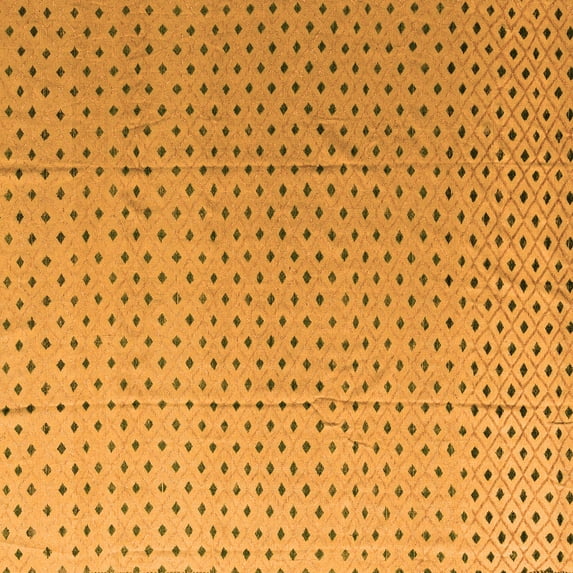 Ahgly Company Indoor Square Solid Orange Modern Area Rugs, 8' Square