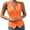 *Orange, variant on VBVC Women's Sleeveless Button Down Vest, Ladies' Casual Business Blazer Waistcoat, Fitted V Neck Dressy Suit Vest For Women, Light Blue , XXS-XL