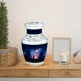 thumbnail image 6 of MUKTIVE Telescope Funeral Urns for Dad Ashes, Memorial Blue Keepsake Urns for Adult Male & Female, Decorative Child Urn, Mini Cremation Urn, 3 Inch, 6 of 7