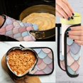 thumbnail image 5 of Yayeee Oven Mitts and Pot Holder Set of 2 Heat Resistant Kitchen Gloves Baking Hot Pad, Art Pattern, 5 of 5