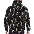 thumbnail image 7 of Naloa Playing Music Skeletons Men's Casual Hooded Collar Drawstring Hoodies Pullover Sweatshirts Casual Long Sleeve Shirts-4X-Large, 7 of 7