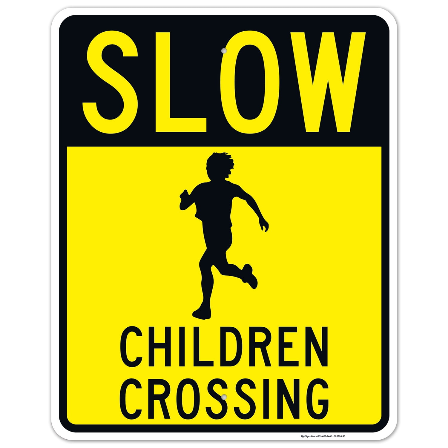 Slow Children Crossing Sign