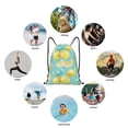 thumbnail image 6 of Honeii Yellow Lemon Print Drawstring Backpack,Drawstring Bags String Backpack Gym Cinch Sack Backpack Sport Bag Draw-Medium, 6 of 6