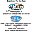 thumbnail image 3 of ALFAPET Sifting Flat-Bottom Drawstring Litter Box Liners, 42 Sifters, 6 Cartons, 3 of 4