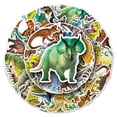 thumbnail image 1 of Pegatinas de dibujos animados de Anime para niños, calcomanías impermeables divertidas de dinosaurios y animales para montar en monopatín, coche y portátil, 10/50 piezas, 1 of 4