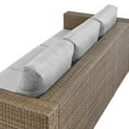 thumbnail image 6 of Lounge Sofa, Grey Gray, Rattan, Wicker, Outdoor Patio Balcony Cafe Bistro Garden Hospitality Restaurant, Modern Contemporary HB34596, 6 of 9