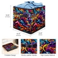 thumbnail image 3 of Graffiti Large Capacity Foldable Storage Baskets with Handle, 10.8"x10.5"x10.6", Toy Storage Cube Organizer Storage Containers, 3 of 6