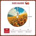 thumbnail image 2 of Sikiie Clear Sky Sunflower Nativity Christmas Tree Skirt, Jesus Christian Winter Holiday Tree Mat Decoration(30-48IN)36", 2 of 6
