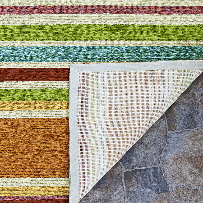 Couristan Covington Sherbet Stripe Indoor/Outdoor Area Rug, 5'6 x 8',  Multi-color 