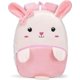 thumbnail image 1 of KAIYANG Mochila de peluche con forma de animalito de dibujos animados para niños (conejito rosa), 1 of 5