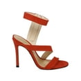 thumbnail image 3 of SCHUTZ Lauanne Scarlet Red Strappy Ankle Strap Open Toe Stiletto Heel Sandals (Scarlet Red, 9.5), 3 of 3