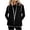 Black-16, variant on DISKEBUISS Women's Sherpa Lined Puffer Vest Stand Collar Full Zip Quilted Gilet with Pockets for Fall Winter