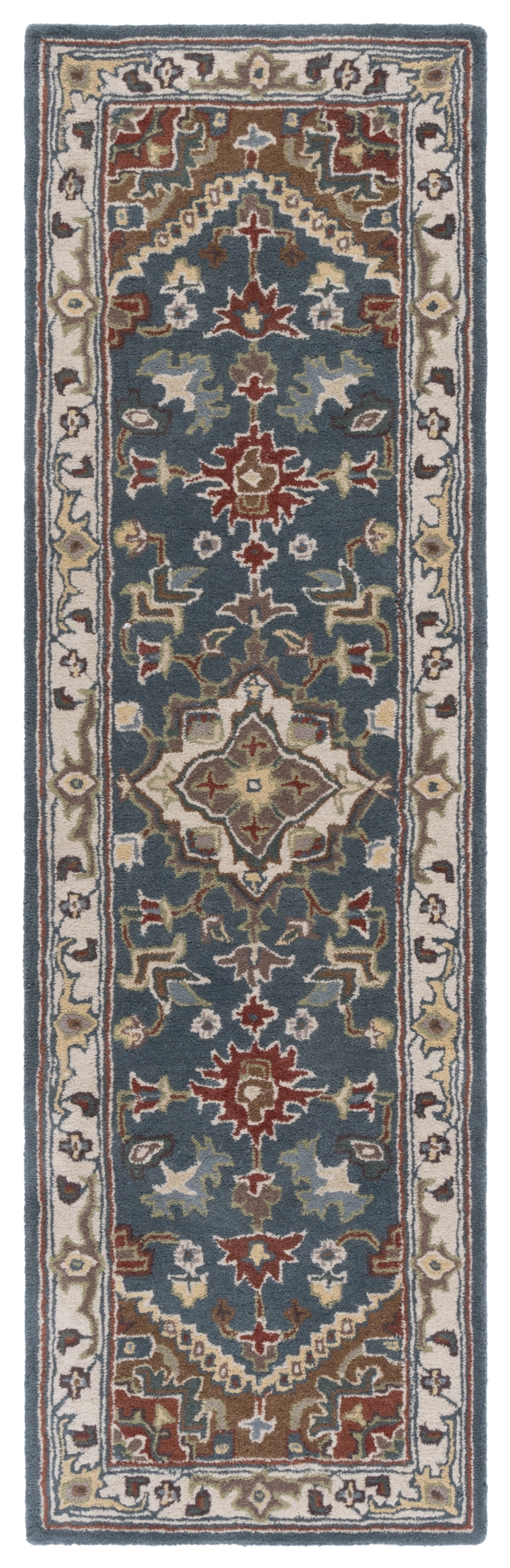 Safavieh Heritage York Oriental Wool Runner Rug, Dark Green/Brown, 2'3" x 12'