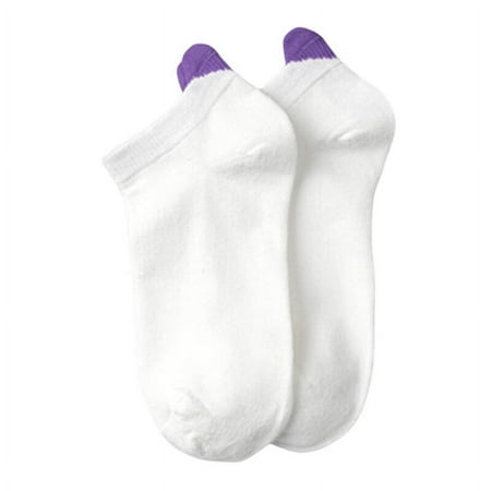 

VERMON Ankle Socks 1 Pair Non-slip Elastic Low-tube Ankle Socks Cute Heart Stitching Girl Short Socks