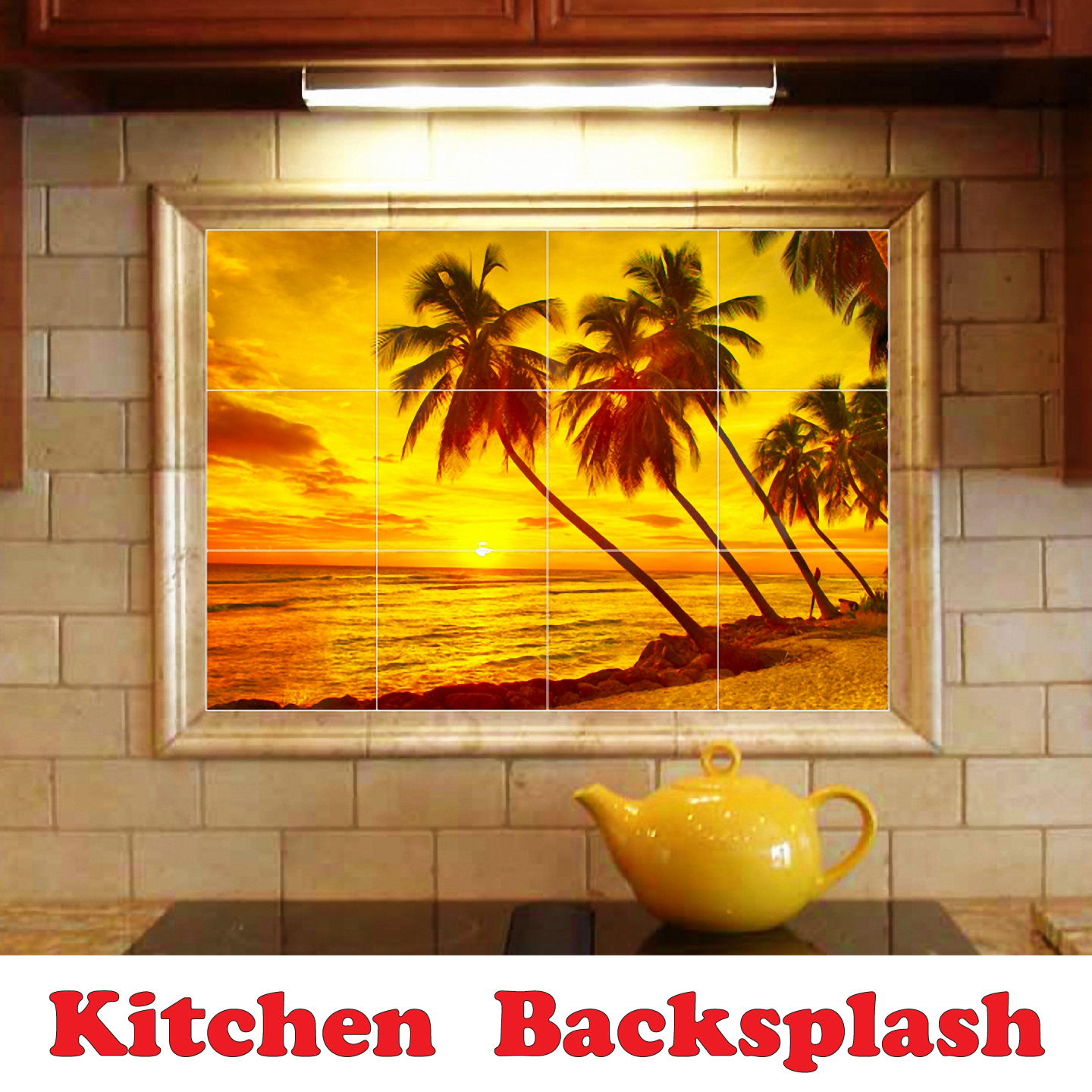 Dolphin Ceramic Tile Mural Kitchen Backsplash Bathroom Shower, 402808-XL64 - image 2 of 3