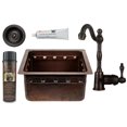 thumbnail image 1 of Premier Copper BSP4-BREC16DBBS-D Oil Rubbed Bronze 16 in. Single Basin Bar Sink With Bar Faucet, Drain Assembly, 1 of 1