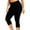 Black, variant on SwiftWear Plus Size Women’s Capri Pants - Stretchy Workout Leggings for Yoga, Gym & Daily Comfort XL-5XL