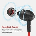 thumbnail image 2 of Wired Earphones, Adorer EM10 Powerful Bass in Ear Earbuds with Microphone and Volume Control, Noise Isolating Headphones - Red, 2 of 5