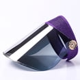thumbnail image 2 of Sombrero con visera de verano para mujer, para exteriores, ciclismo, viajes, anti rayos UV, protección solar ajustable, 2 of 10