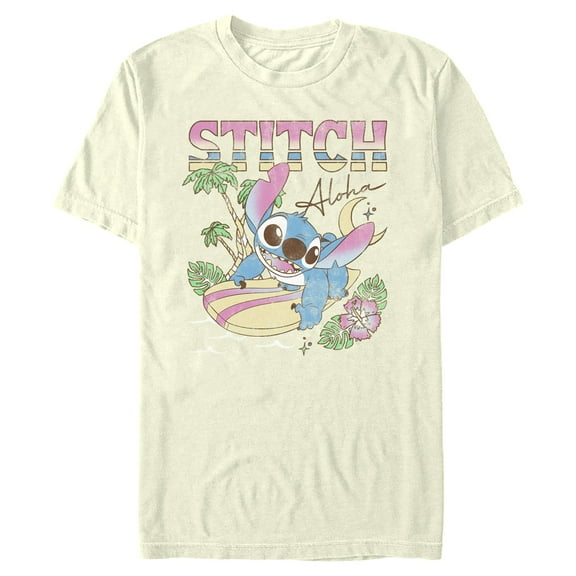 Mens Lilo & Stitch Surfing Stitch T Shirt