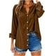 thumbnail image 5 of Manga larga blanca,Blusa tipo túnica de lino con cuello en V para mujer, manga larga, corte holgado y bolsillo, top informal de verano, sopatenor, 5 of 9