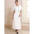 thumbnail image 3 of DARING DIVA Women's Formal Cocktail Wedding Sequin Bolero Shrug M White, 3 of 6