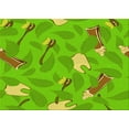 thumbnail image 1 of Ahgly Company Machine Washable Indoor Rectangle Transitional Bright Green Area Rugs, 4' x 6', 1 of 7