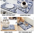 thumbnail image 4 of Washable Rubber Farmhouse Vintage Dish Drying Mats for Kitchen Counter Home Large Coffee Bar Pad Accessories and Decor for Utensils Stemware 23.5''x15.5'', 4 of 7