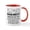 White/Red Inside, variant on - Engineer Mugs - 11 oz Ceramic Mug - Novelty Coffee Tea Cup