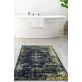 thumbnail image 4 of Unique Loom Sofia Collection Area Rug - Casino (2' x 9' 10" Runner Navy Blue/Yellow), 4 of 11