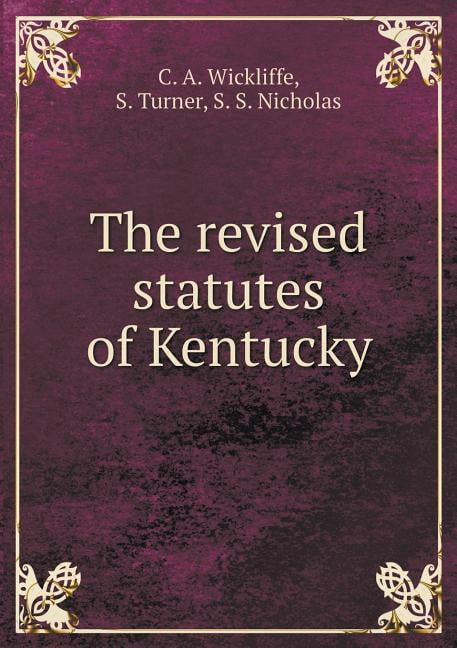 the-revised-statutes-of-kentucky-paperback-walmart