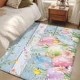 thumbnail image 5 of Easter Eggs 3'x5' Washable Rug, Spring Daisy Eucalyptus Leaves Light Blue Wood Non-Slip Area Rugs for Entryway Kitchen Classroom, StainResistant Dorm Throw Carpet, Low Pile Soft Indoor Floor Mat, 5 of 9