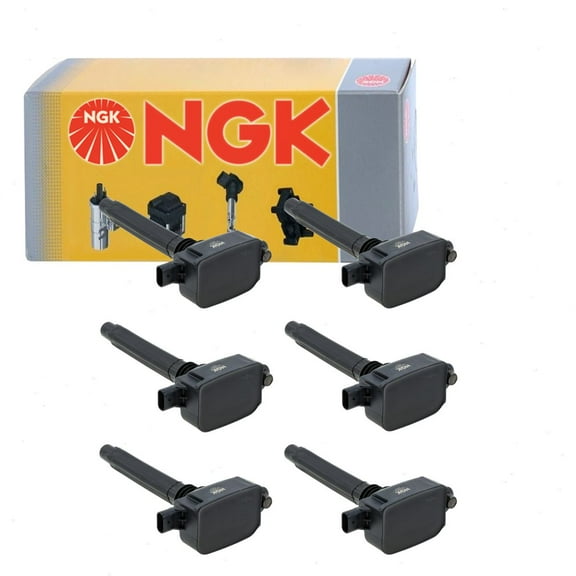 6 pc NGK Ignition Coils compatible with Dodge Durango 3.6L V6 2016-2019