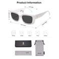 thumbnail image 5 of Gafas de sol SOJOS Trendy Rectangular SJ2238 Blancas para Mujer, 5 of 5