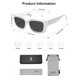 thumbnail image 5 of Gafas de sol SOJOS Trendy Rectangular SJ2238 Blancas para Mujer, 5 of 5