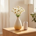 thumbnail image 3 of Unique Bargains Mini Ceramic Ribbed Bud Vase for Flower Yellow 2.8"L x 2.8"W x 4.3"H, 3 of 6