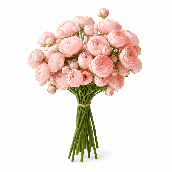 Ranunculus Artificial Flowers Faux Silk Flower Bouquet Fake Mini Ranunculus Wedding Decor for DIY Bouquets Centerpieces Bridal Shower 18 Pcs