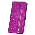 thumbnail image 4 of Case for FOXDOCK Samsung Galaxy A13 5G/4G Glitter Zipper Wallet Case with Short Hand Strap, 4 of 4