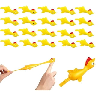 SeekFunning 10 Pcs Slingshot Dinosaur Finger Toys Catapult Toys as Fun as  Slingshot Chicken Cute Shapes More Colors Great for Flying Games 