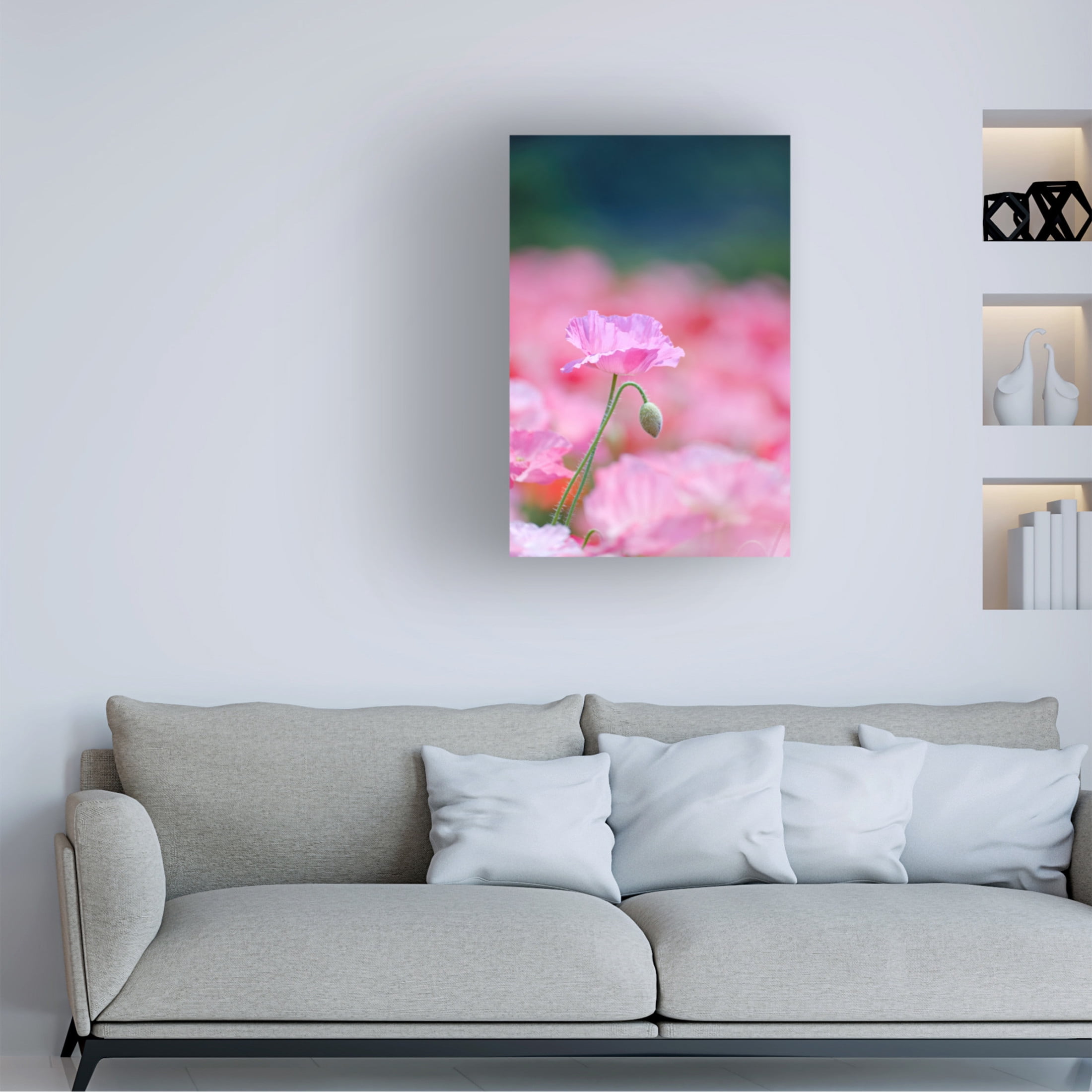 Trademark Fine Art Chisho Nakada Pink Floral Canvas Wall Art